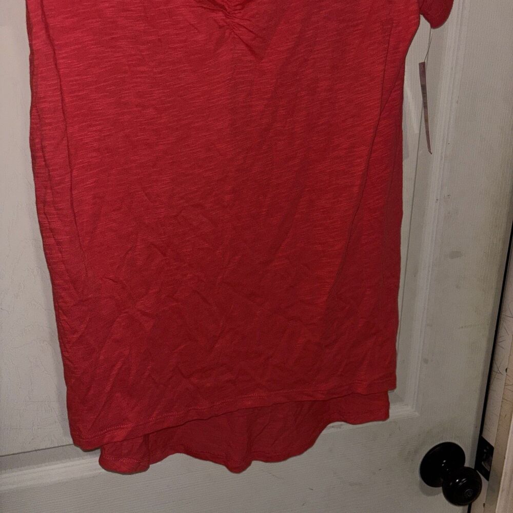 HUE Pajamas, Cute Pj Separates, Teaberry-Short Sleeve Tee Size Medium - Picture 9 of 9